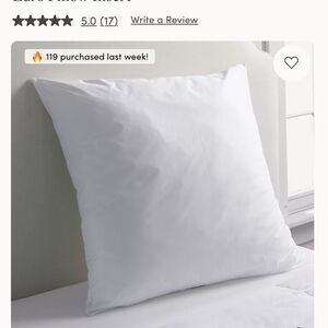 Lands' End Classic White Pillow
